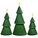 Candela Led A Forma Di Albero Di Natale Senza Fiamma - Atmosfera Festosa, Sicura E Riutilizzabile  L - Foto miniatura 4