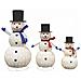 Familia di Pupazzi di Neve Natalizi 3 pcs Bianco caldo - Foto miniatura 1