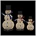 Familia di Pupazzi di Neve Natalizi 3 pcs Bianco caldo - Foto miniatura 5