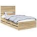 Struttura del letto con cassetto Rovere Sonoma 100 x 200 cm - Foto miniatura 1