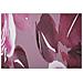 Stampa Dipinta Optic Con Fiori Rosa E Bordeaux Su Tela 80x120 Cm - Foto miniatura 4