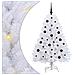Albero di Natale Artificiale con Rami Pieghevoli Bianco 150 cm - Foto miniatura 1