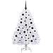 Albero di Natale Artificiale con Rami Pieghevoli Bianco 150 cm - Foto miniatura 3