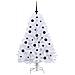 Albero di Natale Artificiale con Rami Pieghevoli Bianco 150 cm - Foto miniatura 4