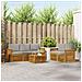 Set divani con cuscino 6 pcs Grigio Naturale e Chiaro - Foto miniatura 2