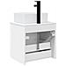 Mobile lavabo da parete Bianco Lucido 49 x 41 x 63 cm - Foto miniatura 3