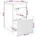 Mobile da Bagno Rovere Sonoma 30 x 35 x 50 cm - Foto miniatura 8