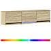 Mobile TV con LED con LED Rovere Sonoma 165 x 34 x 40 cm - Foto miniatura 1