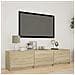 Mobile TV con LED con LED Rovere Sonoma 165 x 34 x 40 cm - Foto miniatura 2