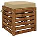 Cuscino per sedile a 1 pezzo SOEST 100% Poliestere Beige - Foto miniatura 2