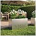 Vaso da giardino Argento 100 x 20 x 49 cm Acciaio zincato - Foto miniatura 2