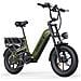 MileLink 1 Bici Elettrica con Doppia Batteria 48V 18+23Ah, pneumatici fat 16 '', lunga autonomia, portapacchi, freno idraulico a disco, Verde Militare - Foto miniatura 1