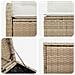 Set di divani 7 pz Beige e Bianco Crema - Foto miniatura 7