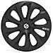 Sicilia Set Universale Completo Copricerchi Auto Nero 14 Pollici - Foto miniatura 1