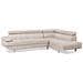 Divano Angolare Moderno In Tessuto Beige Norrea - Foto miniatura 18