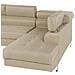 Divano Angolare Moderno In Tessuto Beige Norrea - Foto miniatura 29