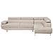 Divano Angolare Moderno In Tessuto Beige Norrea - Foto miniatura 16