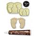 Stampi Per Dolci X 2 Piedi Del Bambino + Penna Alimentare Al Cioccolato - Foto miniatura 1