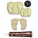 Stampi Per Dolci X 2 Piedi Del Bambino + Penna Alimentare Al Cioccolato - Foto miniatura 2
