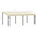 Gazebo A Parete 6x3x2,5 M Crema - Foto miniatura 6