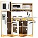 , Cucina Giocattolo Per Bambini Con Sistema Flash Led, Giocattoli Per Bambini In Legno, Accessori Da Cucina Per Giochi Di Ruolo Inclusa Cucina Per Giochi Di Ruolo Per Bambini, Set Da Gioco Per Piccoli Chef, Legno Naturale / Grigio - Foto miniatura 1