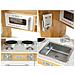 , Cucina Giocattolo Per Bambini Con Sistema Flash Led, Giocattoli Per Bambini In Legno, Accessori Da Cucina Per Giochi Di Ruolo Inclusa Cucina Per Giochi Di Ruolo Per Bambini, Set Da Gioco Per Piccoli Chef, Legno Naturale / Grigio - Foto miniatura 5