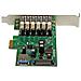 Scheda Espansione PCI Express USB 3.0 a 7 porte con profilo basso e standard - alimentazione SATA - Foto miniatura 3