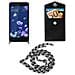 Catena Di Telefoni Cellulari Compatibile Con Htc Ocean / U11 In Nero Camouflage - Coperchio Protettivo In Silicone Con Anelli D'argento, Cinturino In Corda E Custodia Staccabile - Foto miniatura 7