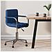 Sedia Da Ufficio Girevole Blu In Tessuto - Foto miniatura 1