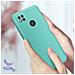 Cover Per Xiaomi Redmi 10a In Silicone Semi-rigido Soft-touch Turchese - Foto miniatura 3