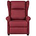 Poltrona Massaggiante Reclinabile Rosso Vino In Tessuto - Foto miniatura 3