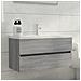 Mobile Sottolavabo Grigio Sonoma 90x38,5x45cm Legno Multistrato - Foto miniatura 1