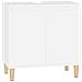 Mobile Lavabo Bianco 58x33x60 Cm In Legno Multistrato - Foto miniatura 2