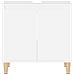 Mobile Lavabo Bianco 58x33x60 Cm In Legno Multistrato - Foto miniatura 11