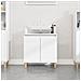 Mobile Lavabo Bianco 58x33x60 Cm In Legno Multistrato - Foto miniatura 1