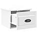 Comodini A Parete 2 Pz Bianco Lucido 41,5x36x28 Cm - Foto miniatura 2