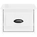 Comodini A Parete 2 Pz Bianco Lucido 41,5x36x28 Cm - Foto miniatura 5