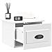 Comodini A Parete 2 Pz Bianco Lucido 41,5x36x28 Cm - Foto miniatura 7