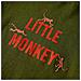 Maglietta Per Bambini Maniche Lunghe Little Monkey Cachi Scuro 128 - Foto miniatura 4