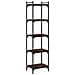 Libreria 5 Ripiani Rovere Marrone 40x30x154cm Legno Multistrato - Foto miniatura 2