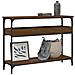 Tavolo Consolle Ripiano Rovere Marrone 100x29x75cm Multistrato - Foto miniatura 1