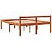 Letto Per Anziani Marrone Cera 120x200cm Legno Massello Di Pino - Foto miniatura 5