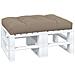 Cuscino Per Pallet Tortora 120x80x12 Cm In Tessuto - Foto miniatura 3