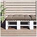 Cuscino Per Pallet Tortora 120x80x12 Cm In Tessuto - Foto miniatura 1