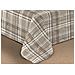 Trapunta Piumone Letto Invernale Imbottita 300gr Scaldanotti Tartan 2 Piazze Beige - Foto miniatura 3