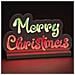 Scritta Merry Christmas Infinity 40cm Addobbo Luminoso Decorazione Led Natalizia - Foto miniatura 1