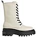 Flatform Mid Laceup Boot Stivaletti Pelle Scarpe Donna Beige Eu 36, Yw0yw00843 Acf - Foto miniatura 1