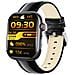 Orologio Ecg Intelligente Con Cardiofrequenzimetro, Fitness Tracker, Con Più Modalità Sportive Black Leather Strap - Foto miniatura 3