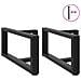 Gambe Tavolino Da Caffè A T 2 Pz Nero 70x25x(30-31) Cm Acciaio - Foto miniatura 3