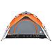 Tenda a Cupola 3 Persone Grigio e Arancione a Rilascio Rapido - Foto miniatura 6